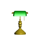 Bankers Lamp for your 3d room design