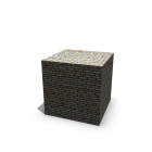 Brick cube for your 3d room design