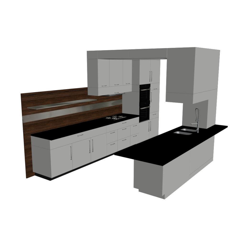 Built-in kitchen + parts - Design and Decorate Your Room in 3D
