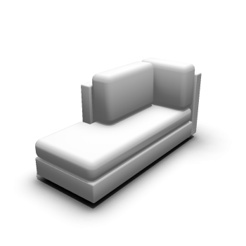 Chaise longue left-hand