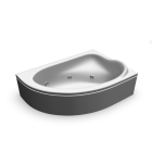 Corner bathtub for your 3d room design