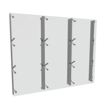 Curtain wall for a wall thickness > 30cm