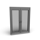 Double Door with door case for your 3d room design