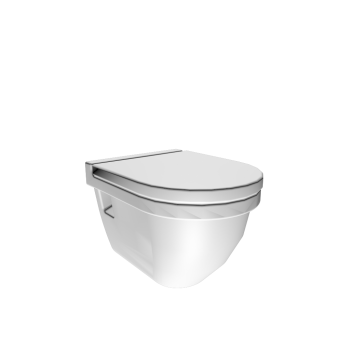 Starck 3 Toilet wall mounted Compact washdown model by DURAVIT
