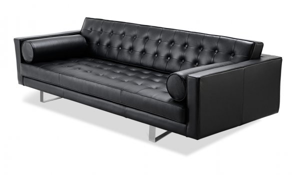 3-Seater Sofa Chelsea Leather (Sliders) by Fashion For Home