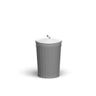 Garbage can for your 3d room design