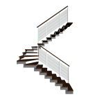 Half landing stairs