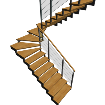 Half landing stairs