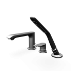 Metris 3-hole rim mounted single lever bath mixer by Hansgrohe