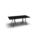 Loop Stand table, 180, black by HAY