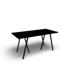 Loop Stand table, 160, black by HAY