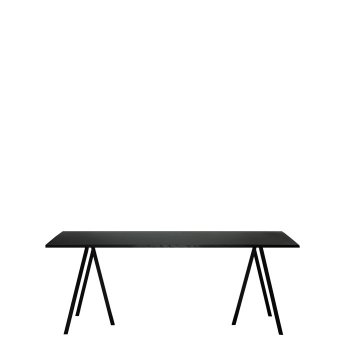 Loop Stand table, 180, black by HAY