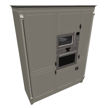 High cabinet (matt Stainless steel)