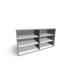BESTÅ Shelf unit, height extension unit, white for your 3d room design