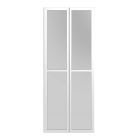BILLY OLSBO Glass door, white 2x for your 3d room design
