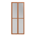 BILLY OLSBO Glass door, medium brown 2x by IKEA