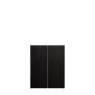BILLY OLSBO Door, black brown 2x by IKEA