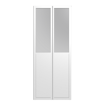 BILLY OLSBO Panel/glass door, white 2x by IKEA