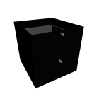 EXPEDIT Einsatz mit 2 Schubladen, schwarz für die 3D Raumplanung