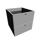 EXPEDIT Insert with 2 drawers, white for your 3d room design