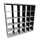 EXPEDIT Shelving unit, white for your 3d room design