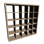 EXPEDIT Shelving unit, birch effect for your 3d room design