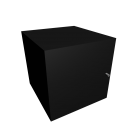 EXPEDIT Insert with door, black for your 3d room design