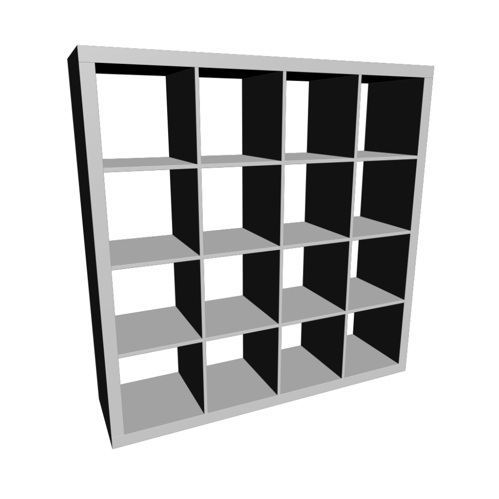 Expedit Shelving Unit White Design And Decorate Your Room In 3d