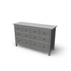HEMNES 8-drawer dresser for your 3d room design