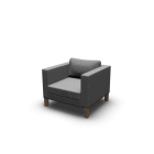 KARLSTAD Armchair for your 3d room design