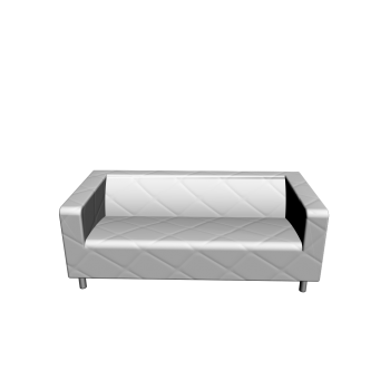 KLIPPAN 2er-Sofa, Genarp weiß von IKEA