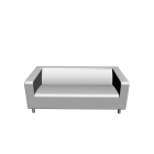KLIPPAN 2er-Sofa, Granån weiß von IKEA