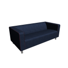 KLIPPAN 2er-Sofa, Vansta dunkelblau für die 3D Raumplanung