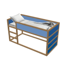 KURA Reversible bed for your 3d room design