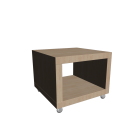LACK Side table on casters, birch effect for your 3d room design