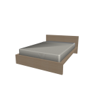 MALM bed frame 140x200cm for your 3d room design