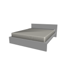 MALM Bett 160x200cm weiß für die 3D Raumplanung