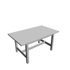 NORDEN Extendable table, white for your 3d room design