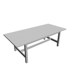 NORDEN Extendable table, white for your 3d room design