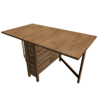 NORDEN Gateleg table, birch for your 3d room design