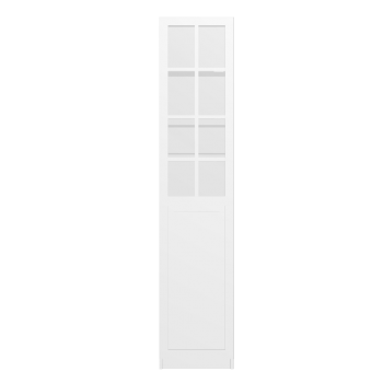 PAX Kleiderschrank mit Tür, weiß, Birkeland Glas von IKEA