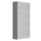 PAX Schrank mit 2 Türen, weiß, Bergsbo Frostglas von IKEA