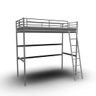 TROMSÖ Loft bed frame for your 3d room design