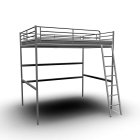 TROMSÖ Loft bed frame for your 3d room design
