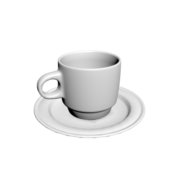 Kaffeetasse mit Unterteller