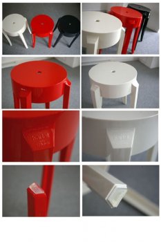 Charles Ghost bar stool by Kartell