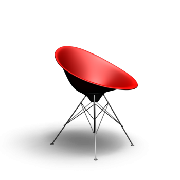 Ero/S/ Stuhl Drahtfuß-Sessel von Kartell