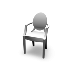 Louis Ghost Chair for your 3d room design