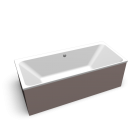myDay Bath tub 1800 x 800 mm with pre-drilled holes for overflow on the wall side by Keramag Design