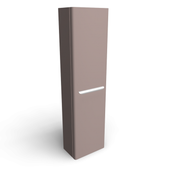 myDay Tall cabinet 400x250x1500 mm, body/door: taupe high gloss by Keramag Design